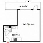 Permalink to Em 26m² Pequeno apartamento de 26m² no blog Detalhes Magicos