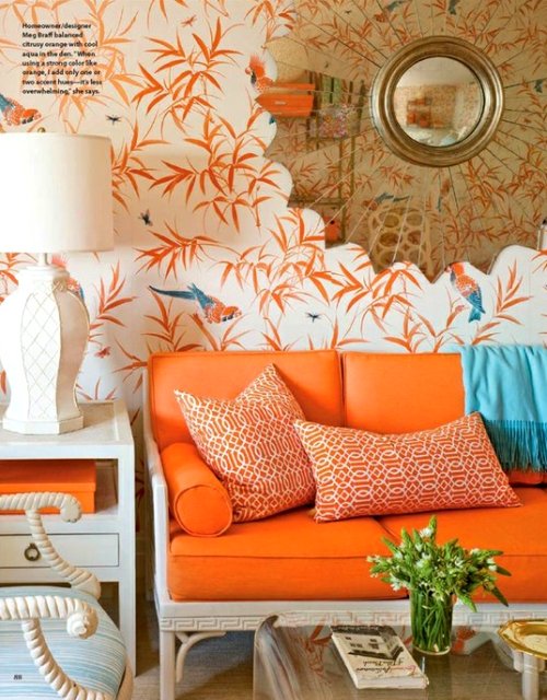 Cor laranja na decoração-blog detalhes magicos